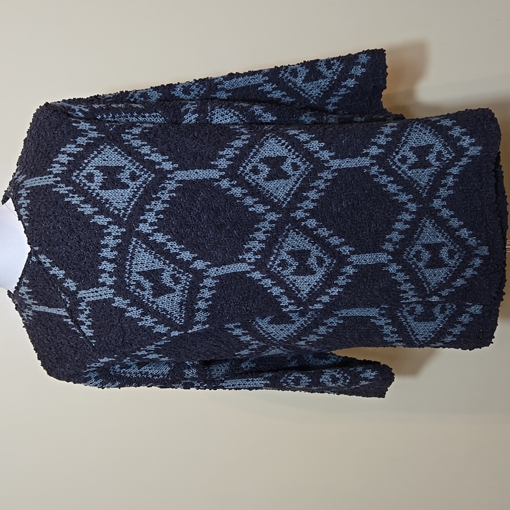 POL‎ Aztec Chunky Knit Oversized Sweater Cardigan Size S Western Southwestern - Picture 10 of 14